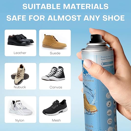 Etching Waterproof Shoe Rain & Stain Protector Spray, 10.15 oz. / 300 ml