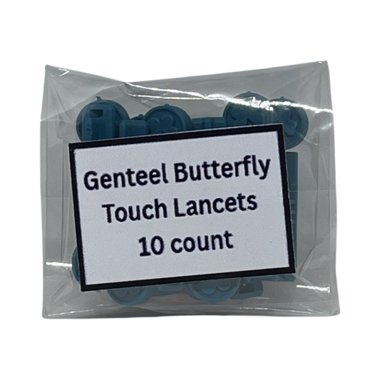 Genteel Butterfly Touch Lancets, 10 Count