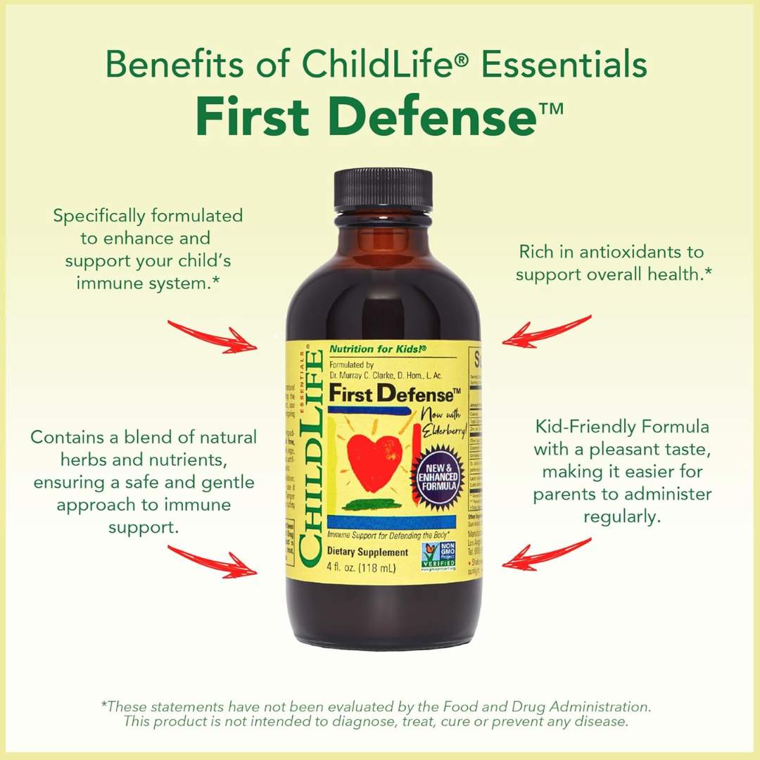 ChildLife Essentials First Defense Supplement, 4 oz / 118 ml