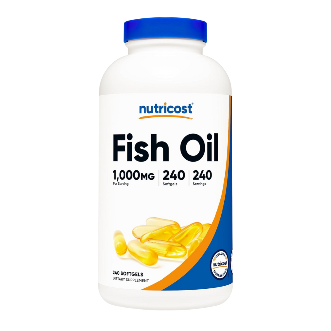 Nutricost Fish Oil 1000mg Supplement 240 Softgels