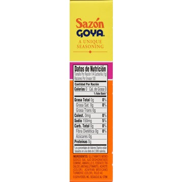 Sazon Goya Seasoning with Azafran, 20 Packets (3.52 oz. / 100 g each)