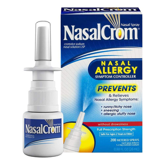 NasalCrom Nasal Allergy Symptom Controller Prevents & Relieves 200 Metered Sprays PACKAGING MAY VARY