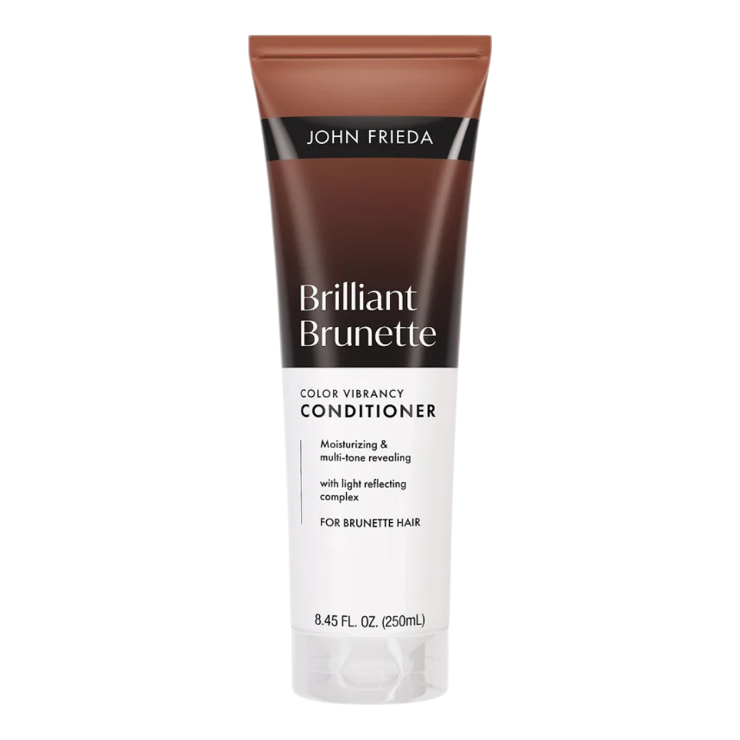 John Frieda Brilliant Brunette Color Vibrancy Conditioner, 8.45 oz / 250 ml
