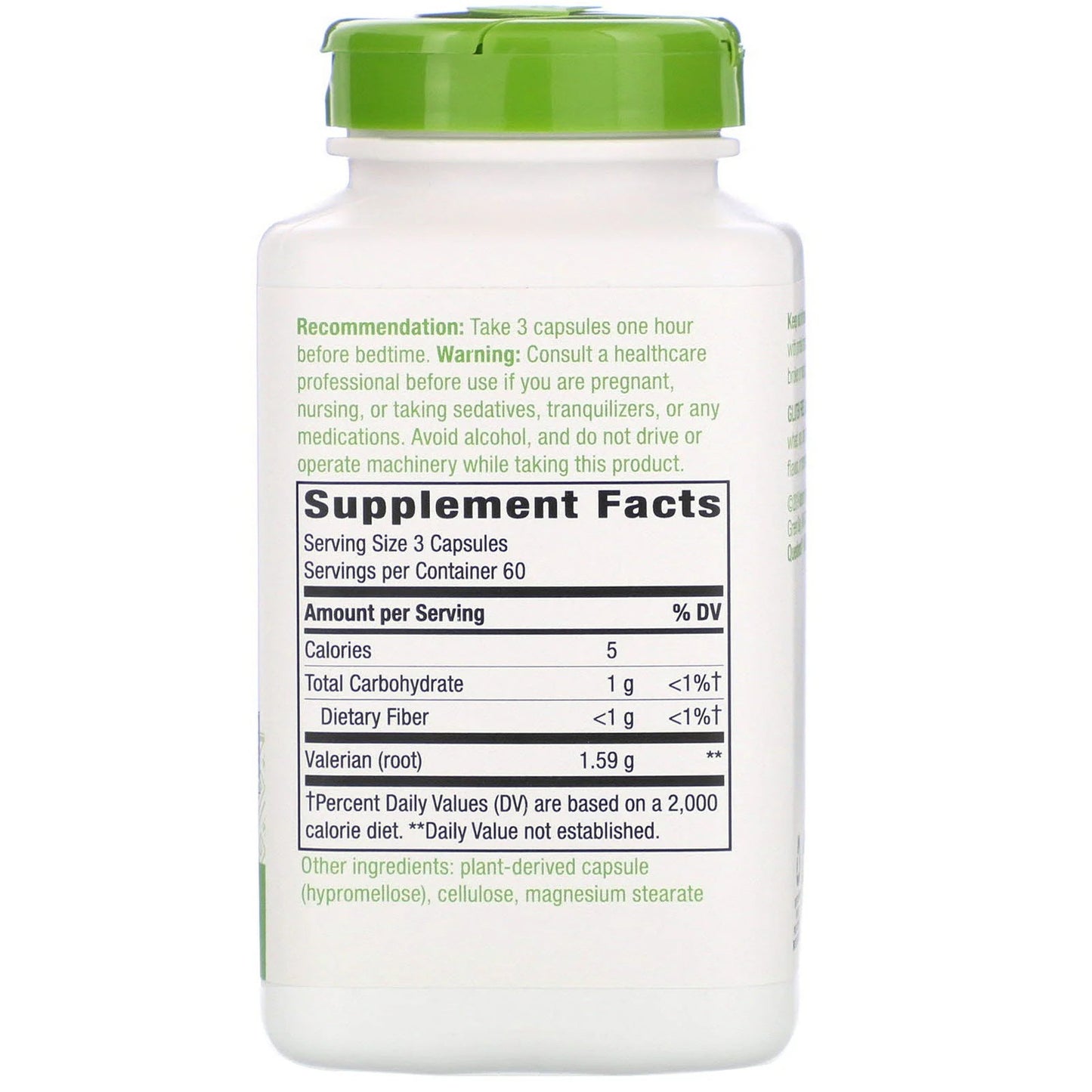 Nature's Way Valerian Root 1,590 mg, 180 Vegan Capsules