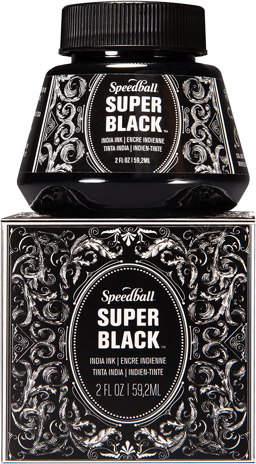 Speedball Super Black India Ink, 2-Ounce | 59 ml