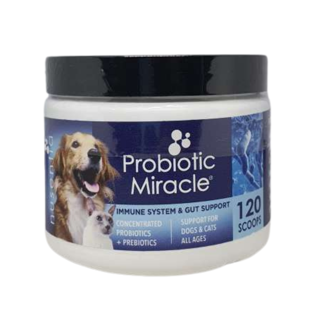 Nusentia Probiotic Miracle Immune System & Gut Support fo Cat & Dogs 120 Scoops