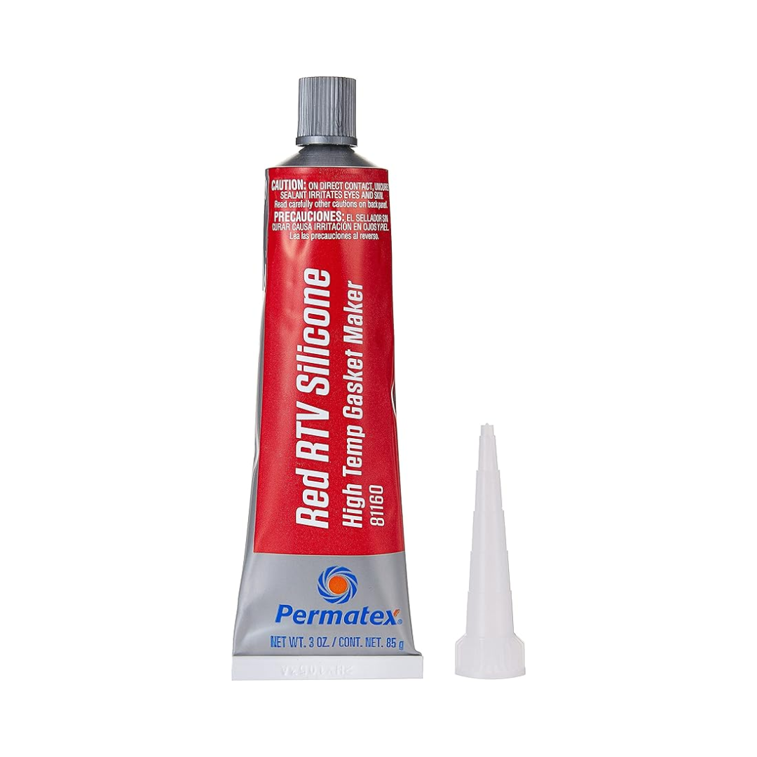 Permatex Red RTV Silicone High Temp Gasket Maker 81160, 3 oz