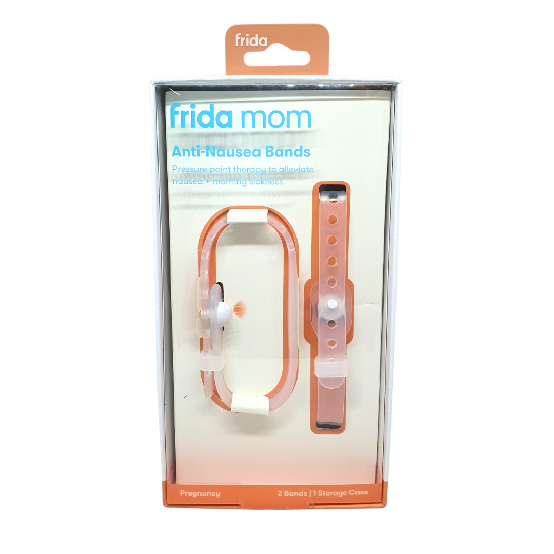 Frida Mom Anti-Nausea Bands Pressure Point Therapy for Morning Sickness 2 Bands 1 Storage Case