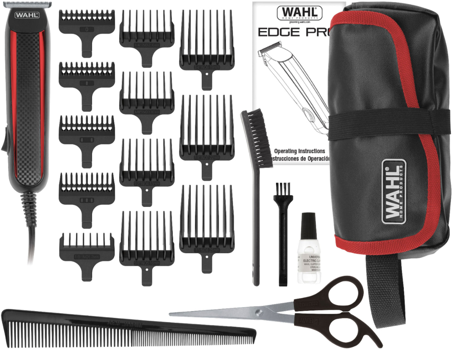 Wahl Edge Pro Corded Precision Grooming, Trimmer/Shaver - Black 9686-300