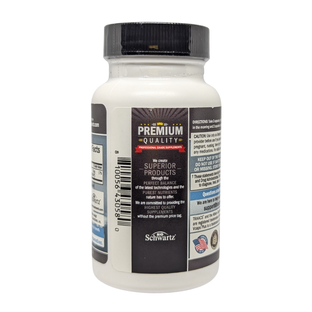 BIOSCHWARTZ Magnesium Bisglycinate Chelate Buffered, 90 Vegie Capsules