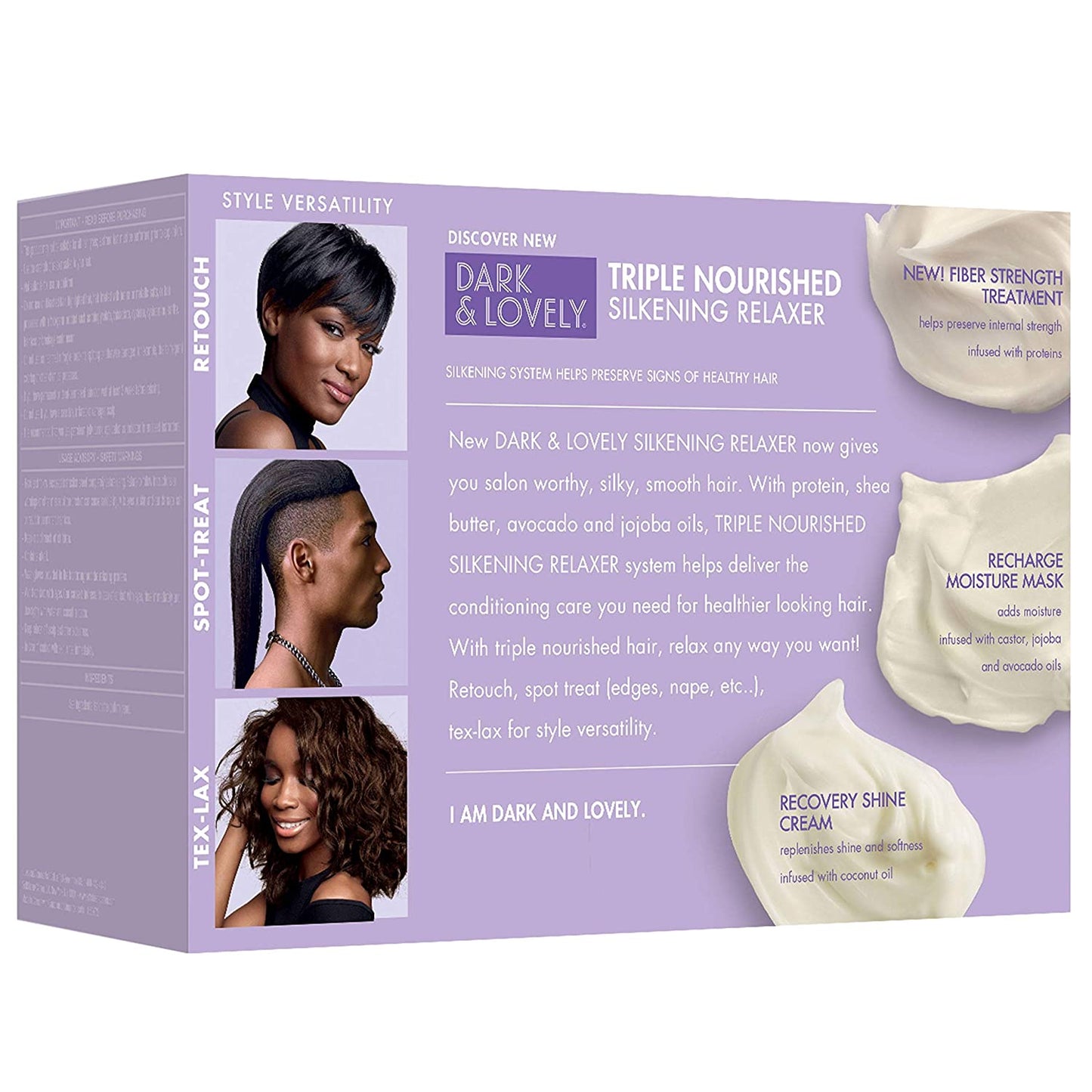 SoftSheen-Carson Dark & Lovely Triple Nourished Silkening Hair Relaxer, 1 Application or 2 Retouches