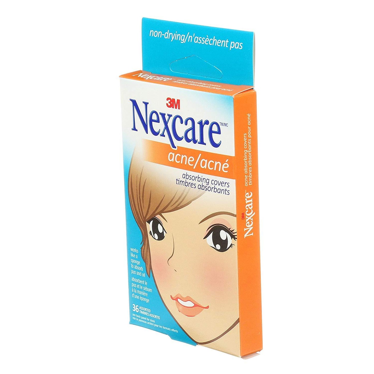 Nexcare Acne Absorbing Covers Two Sizes 36 Count value pack, PACKAGING MAY VARY