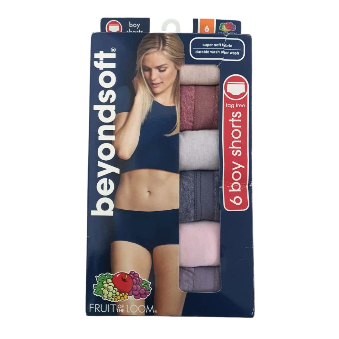 Fruit Of The Loom Beyondsoft Boy Shorts 6/M