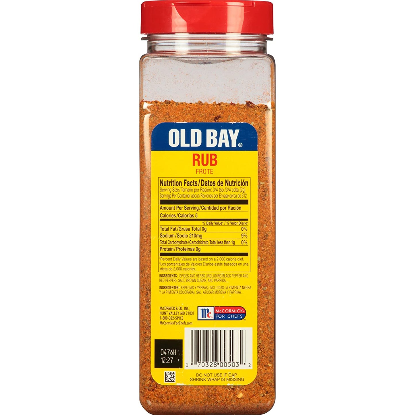 OLD BAY Rub Frote For Fish & Chicken 1 Count