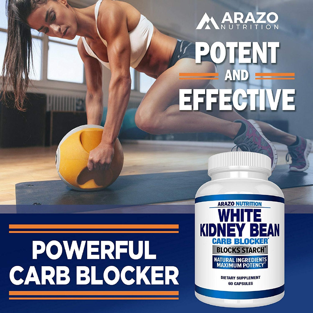 Arazo Nutrition White Kidney Bean Carb Blocker 60 Capsules