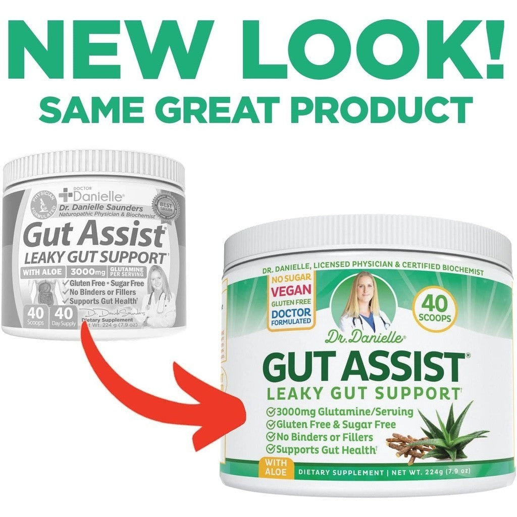 Dr. Danielle Gut Assist Leaky Gut Support with Aloe 40 Scoops, 7.9 Oz