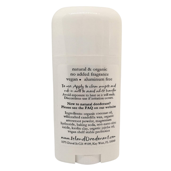 Organic Island Deodorant with Probiotics Extra Strength Sensitive, 2.5 oz. / 70g