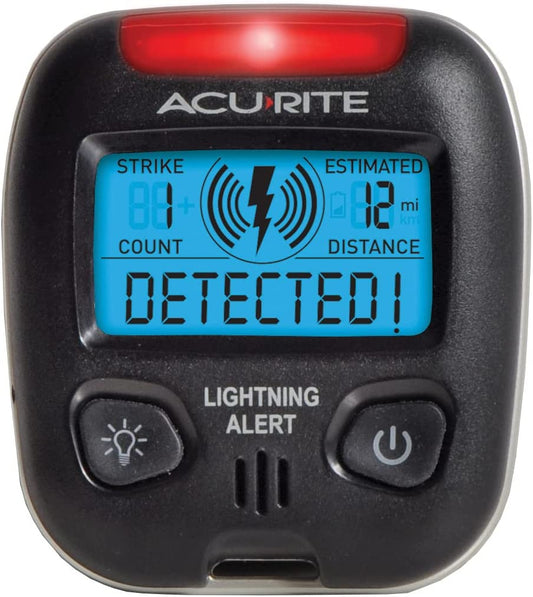 AcuRite 02020CA1 Portable Lightning Detector Black 2½L x 1W x 2¾H | 1 Count
