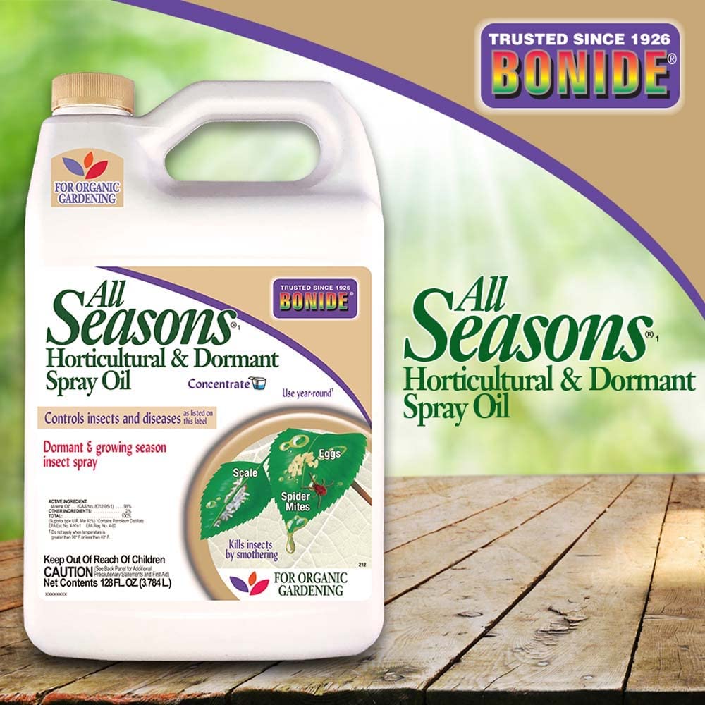 Bonide All Seasons Horticultural & Dormant Spray Oil  Controls Insects & Diseases - 128fl.oz