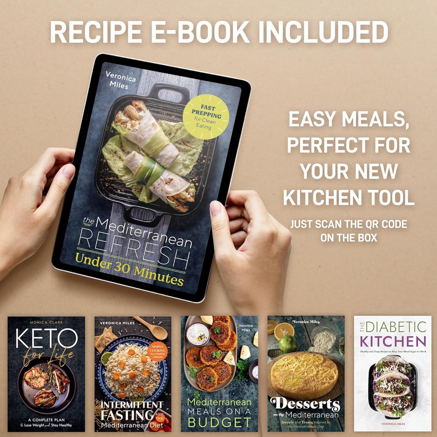 Zulay Kitchen Premium Garlic Press Set Silicone Garlic Peeler & Brush (Silver)