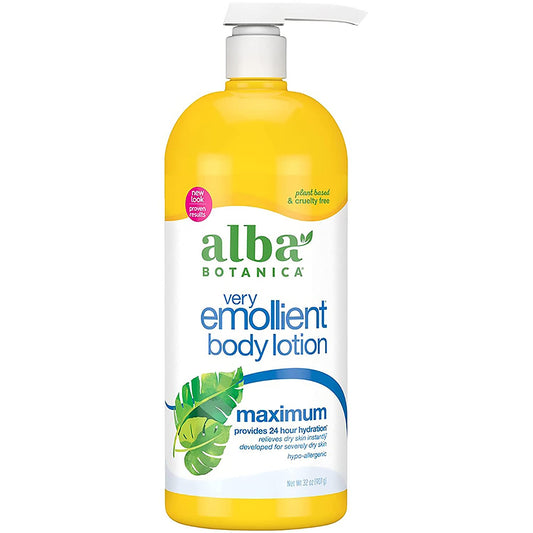 Alba Botanica Very Emollient Body Lotion Maximum Dry Skin Formula, 32 oz. / 907g