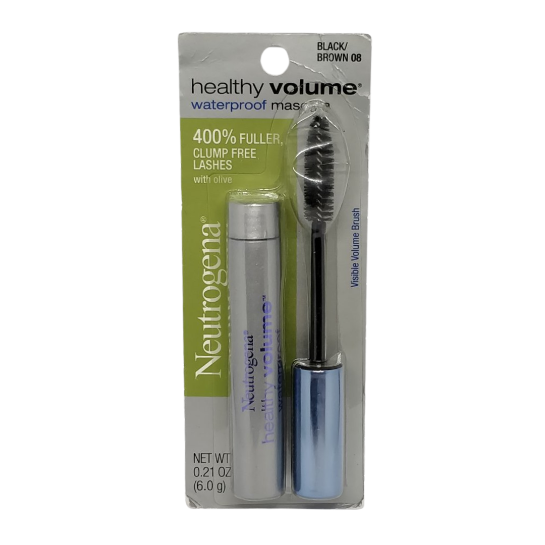 Neutrogena Healthy Volume Waterproof Mascara Black / Brown 08, 0.21 oz / 6 g