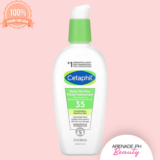 Cetaphil Daily Oil-Free Facial Moisturizer Sunscreen SPF 35 - 3 fl oz / 88ml