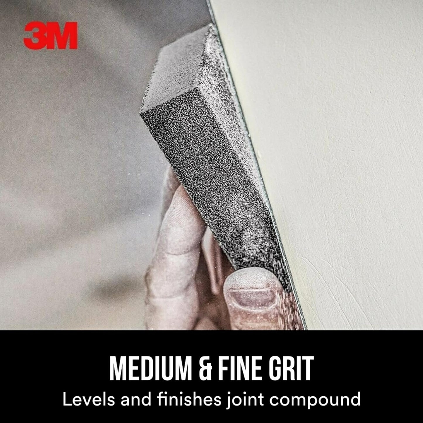 3M Dual Grit Drywall Sanding Sponge, 2 Pieces