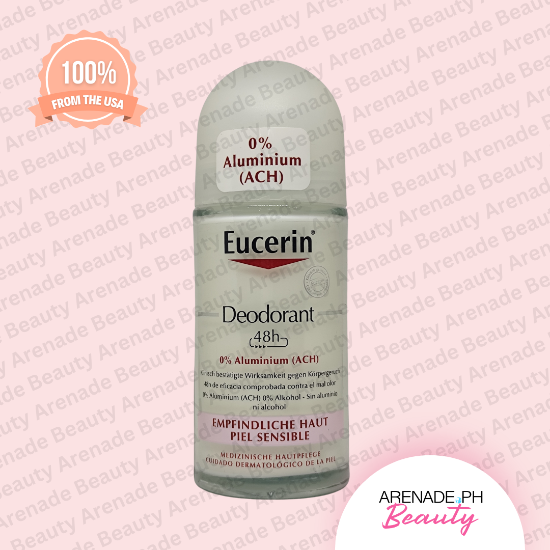Eucerin Deodorant 0% Aluminium (ACH) 48h Roll On, 50 ml