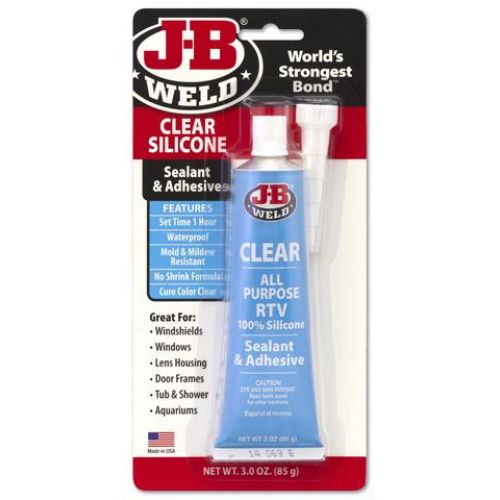 JB Weld Clear Silicone Sealant & Adhesive, 3.0 oz. / 85g (31310)