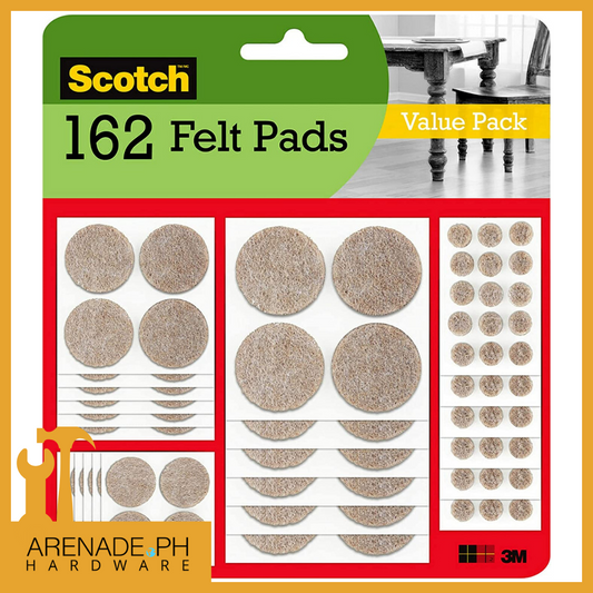 Scotch Felt Pads, Felt Furniture Pads for Protecting Hardwood Floors, 162 Pads