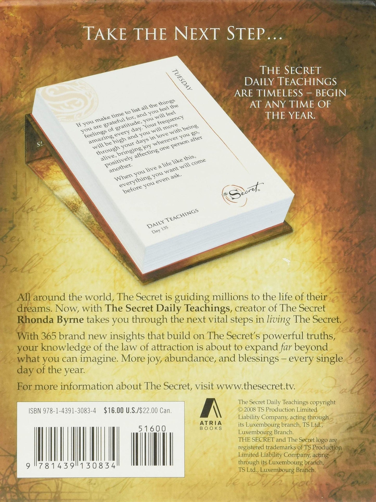 The Secret Daily Teachings (The Secret Library) - Hardcover by Rhonda Byrne