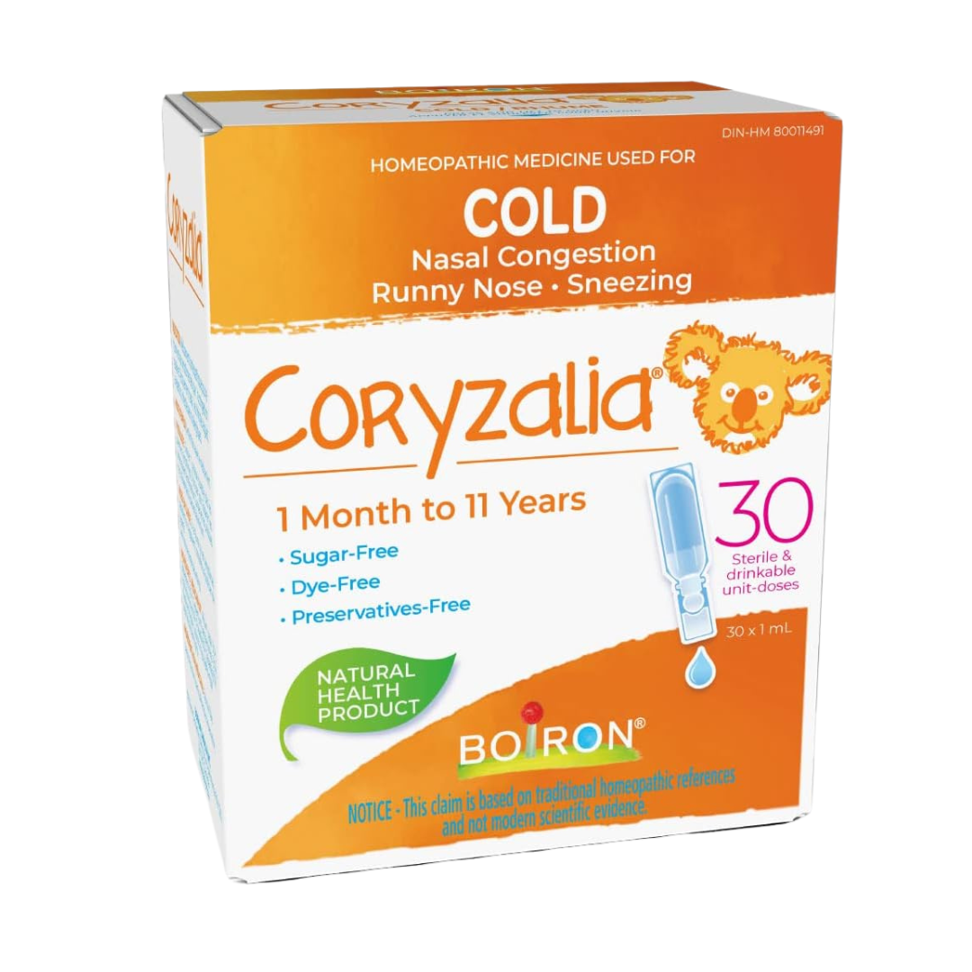 Boiron Coryzalia 30 Sterile & Drinkable Unit-Dose 30 x 1 ml (For 1 Month to 11 Years)