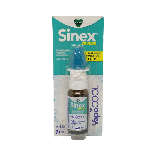 Vicks Sinex Severe VapoCool Ultra Fine Mist Spray, ½ oz / 15 ml