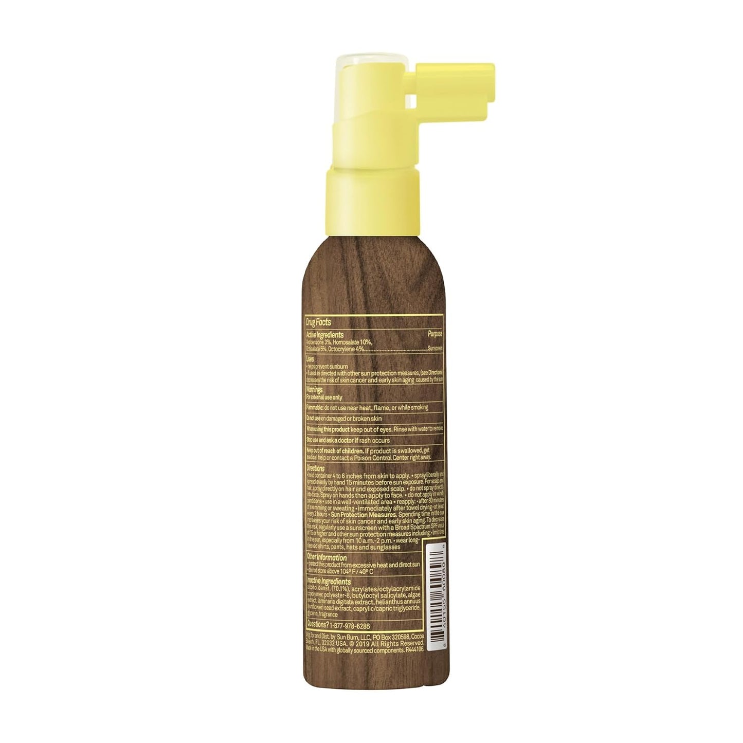 Sun Bum Scalp & Hair Mist SPF 30 Sunscreen Spray 2 fl oz / 59ml
