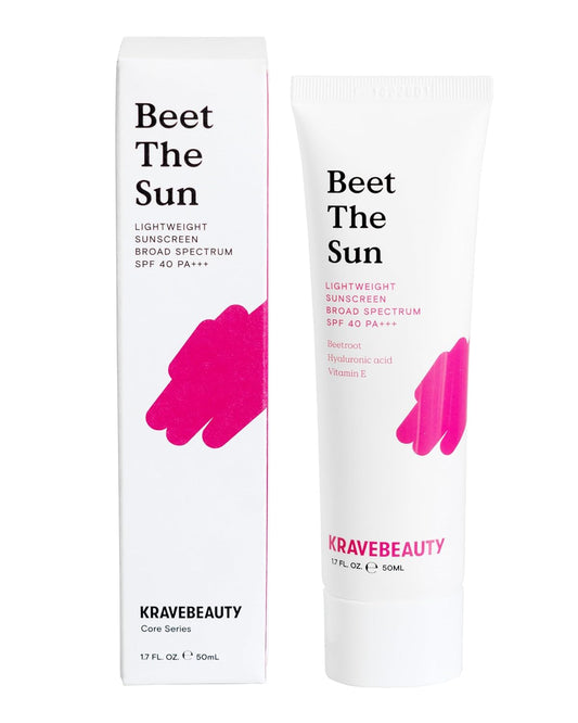 KraveBeauty Beet The Sun Lightweight Sunscreen SPF 40 PA+++, 50 ml / 1.7 fl. oz.