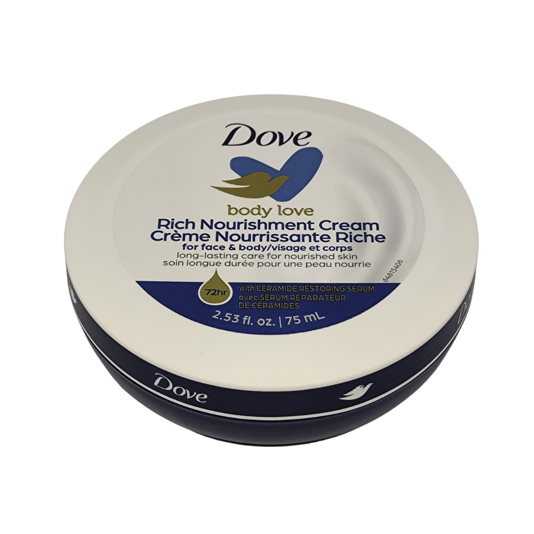 Dove Body Love Rich Nourishment Cream, 75 ml / 2.53 fl. oz.