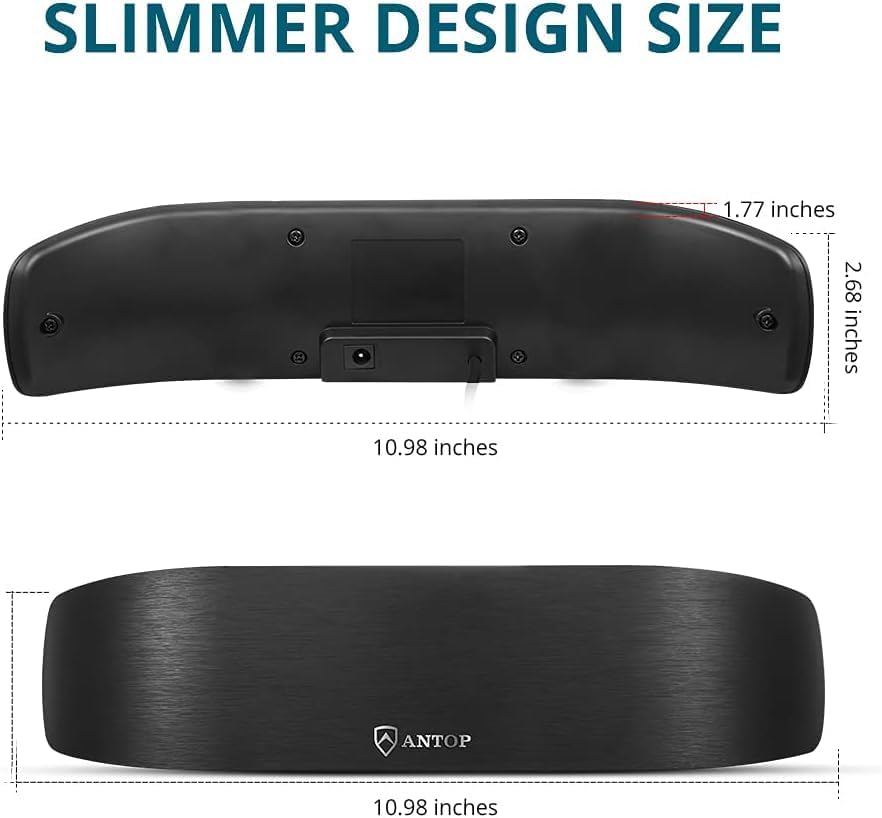 Antop Bow Amplified Indoor AM/FM Antenna AT-217FM 50 Mile Range