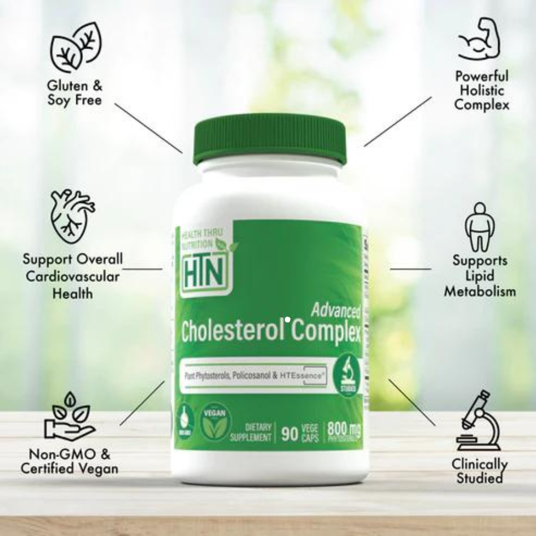 Health Thru Nutrition Advanced Cholesterol Complex 800mg 90 Vegecaps