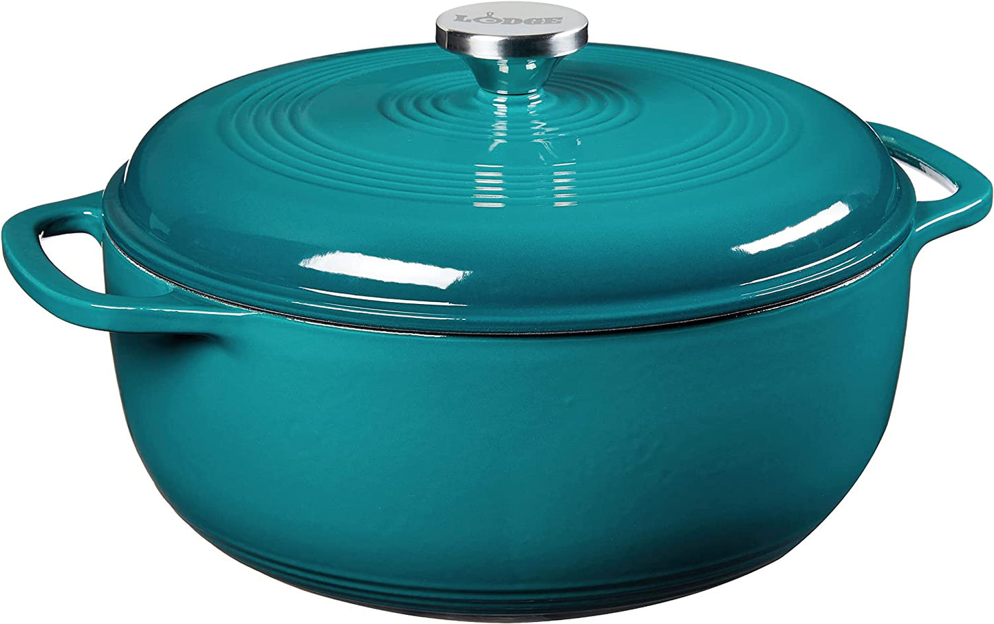 Lodge EC6D38 Enameled Cast Iron Dutch Oven 6-Quart Lagoon