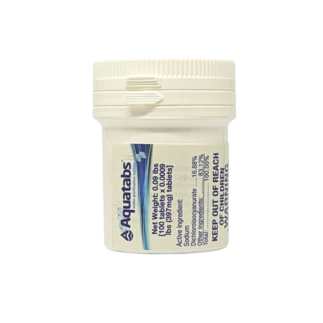 Aquatabs Water Purification Tablets, 100 Tabs – arenade.ph
