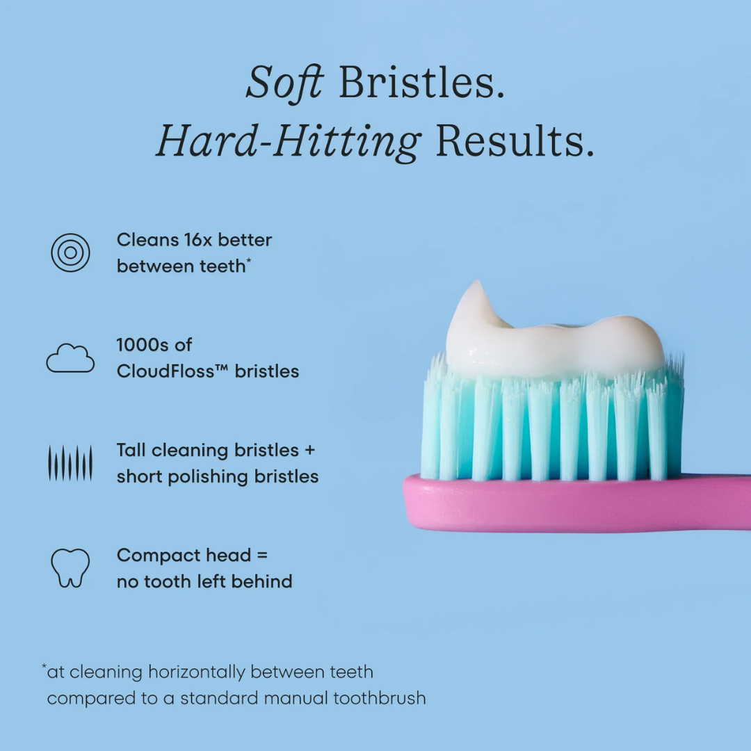 Cocolab Cocobrush Soft Toothbrush, Cherry Blossom