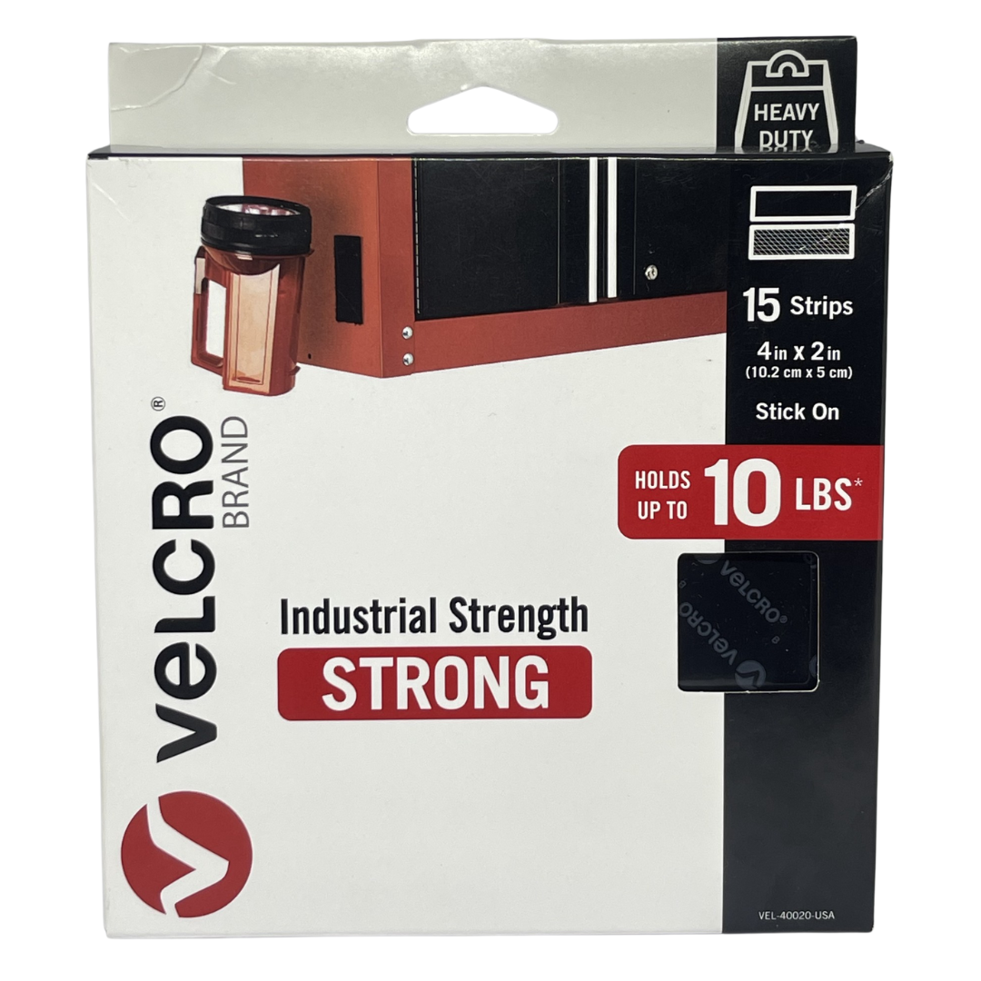Velcro Brand Industrial Strength Strong Holds Up To 10 Lbs 4in x 2in