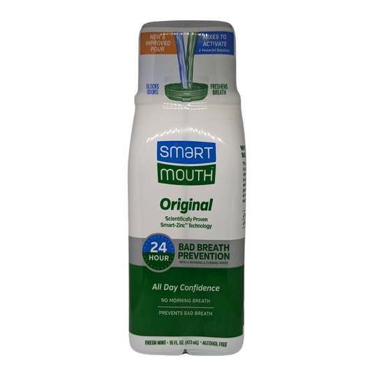 Smart Mouth Mouthwash, 24 HR Bad Breath Prevention, Fresh Mint (16 oz / 473 ml)