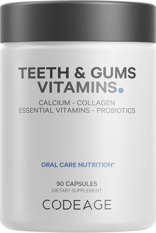 CodeAge Teeth & Gums Vitamins Oral Care Nutrition (90 Capsules)