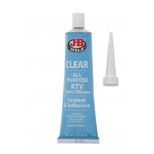 JB Weld Clear Silicone Sealant & Adhesive, 3.0 oz. / 85g (31310)