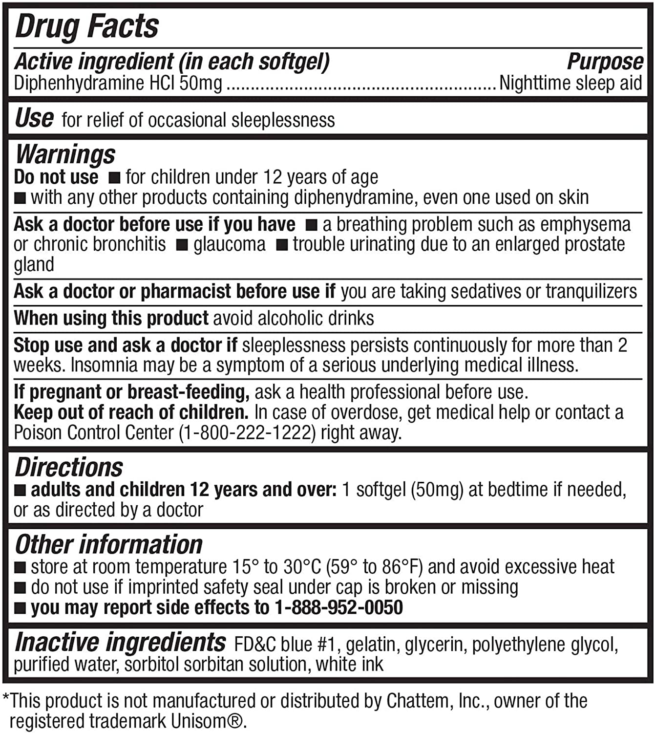 HealthA2Z Sleep Aid 50mg Supports Deeper & Restful Sleeping, Non Habit-Forming 250 Softgels