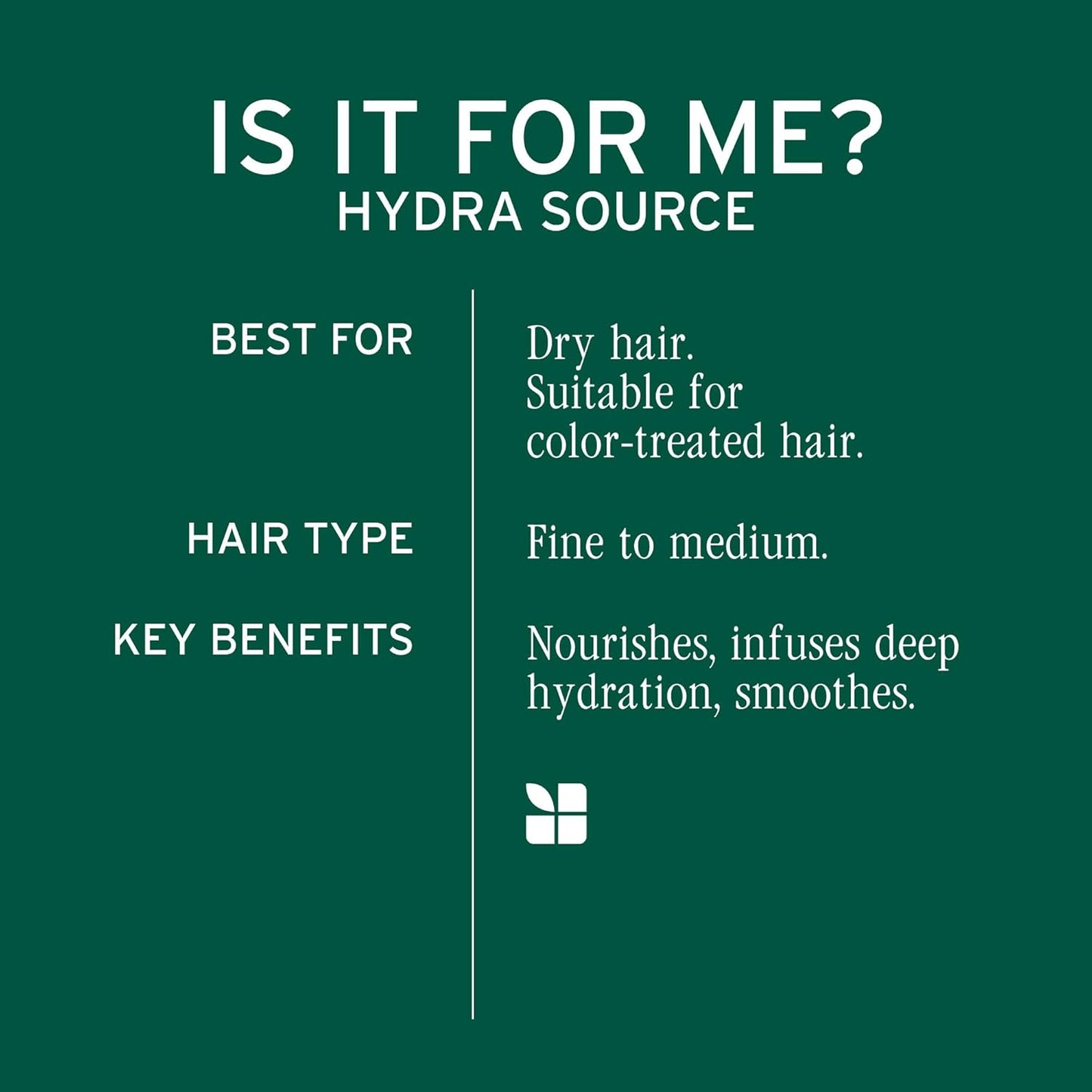 Biolage Professional Hydra Source Shampoo for Dry Hair, 13.5 fl. oz. / 400 ml