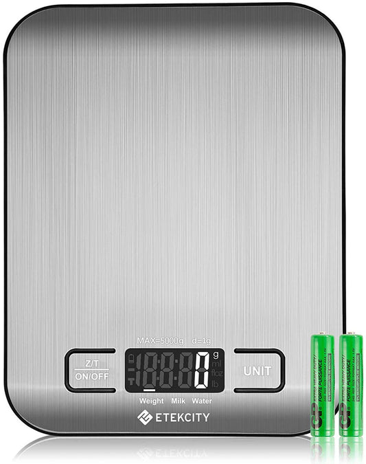 Etekcity Food Kitchen Scale, Measuring in Grams and Ounces, Small, 304 Stainless Steel
