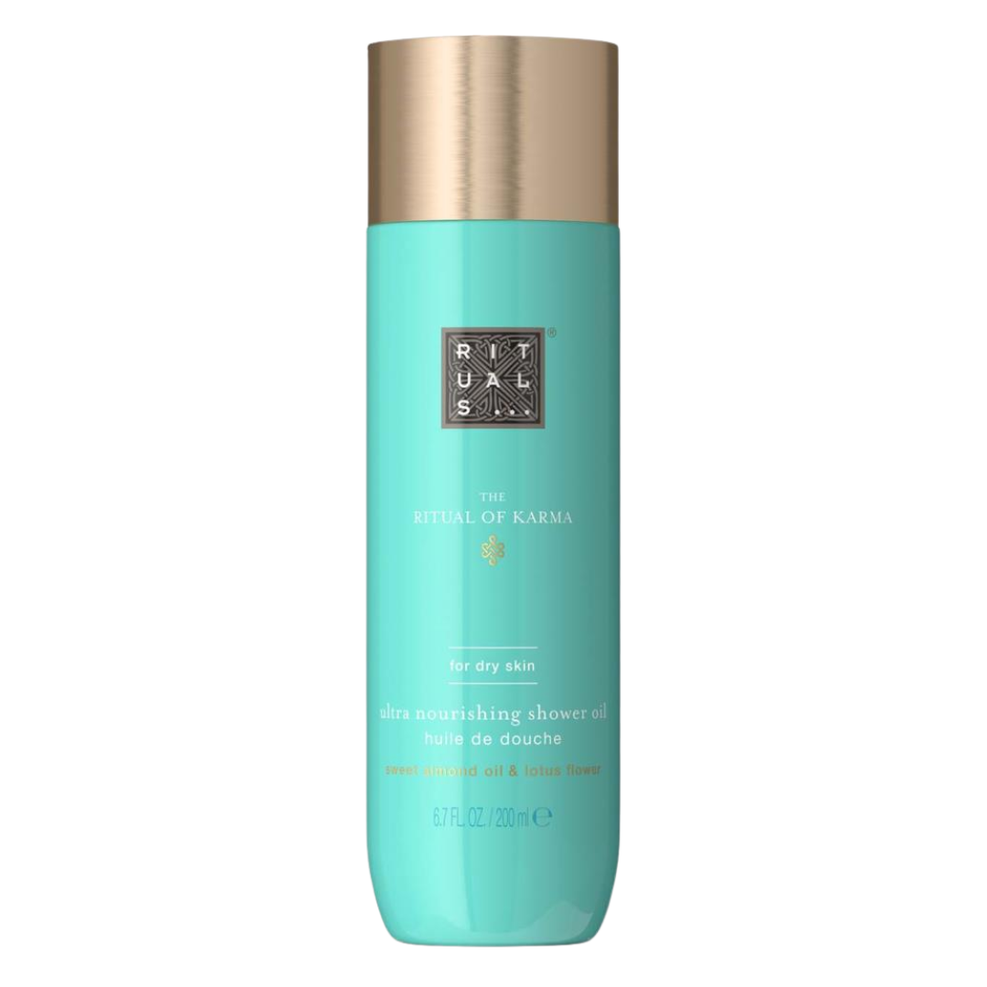 The Ritual of Mehr Ultra Nourishing Shower Oil Sweet Almond Oil & Lotus Flower, 6.7 oz / 200 ml